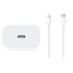 Raybeing 20W Type C Fast Charger PD 3.0 USB C Wall Adapter Compatible for iPhone 14/14 Plus/14 Pro/14 Pro Max/13/12/12 Pro Max/11/Xs Max/XR/X,AirPods Pr, iPad/iPad Mini, and More(White) with Cable
