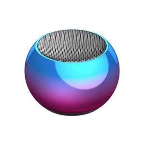 Mini Boost 4 Bluetooth Speaker 4D Mini Electroplating Round Steel Speaker - Multicolor - Pack of 1