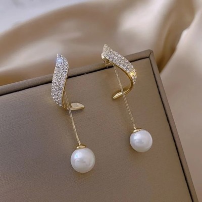 EREVER Pearl Drop Earrings Trending Korean Jewellery